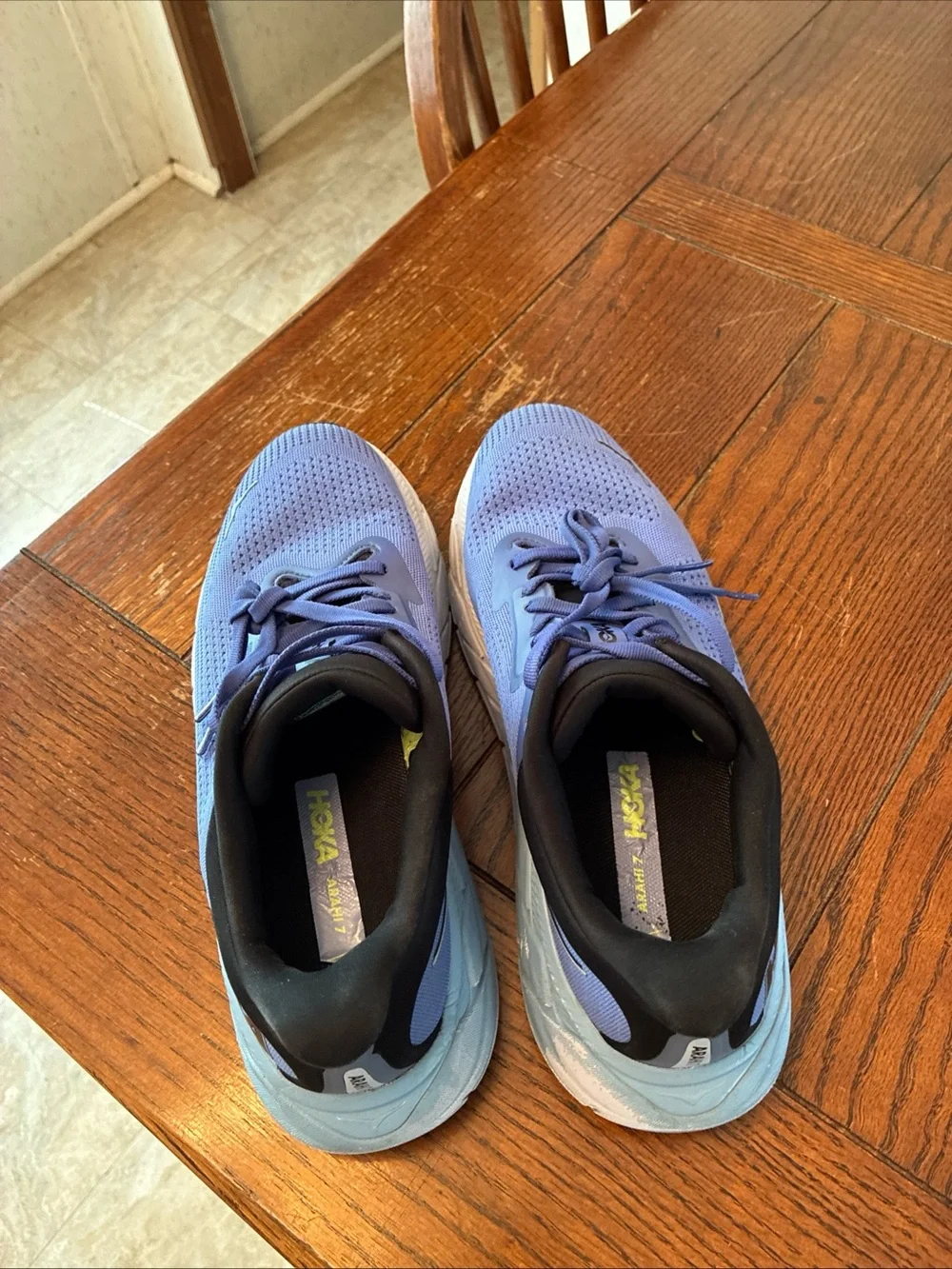 Hoka One One Arahi 7 Shoes Women’s 9B Stellar Blue Cosmos Running Sneakers - Picture 8 of 15